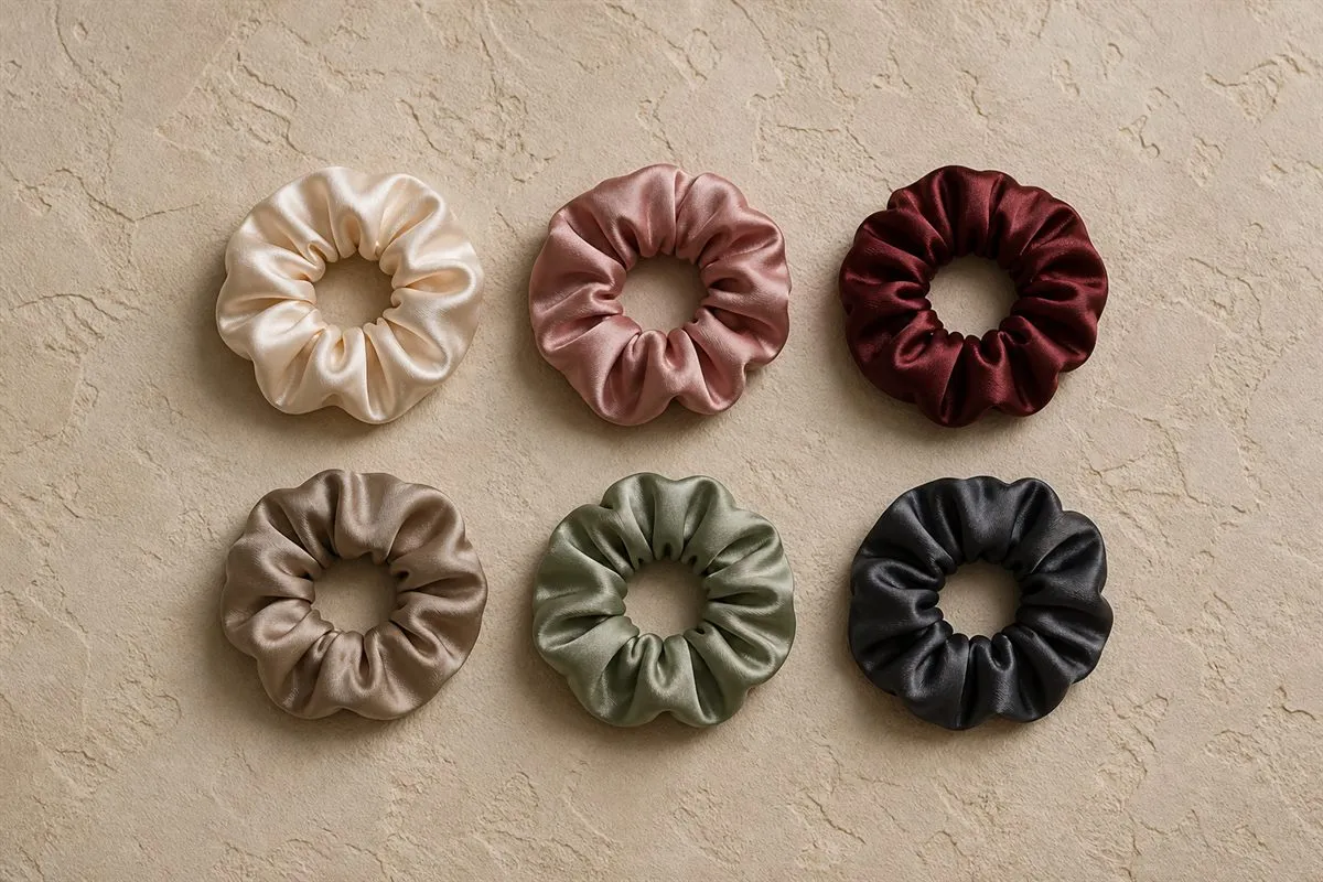 Iconique Élastiques Satin (Lot de 6) Muse