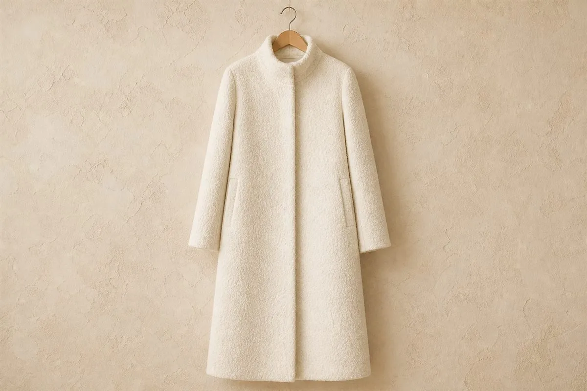 Manteau Long en Laine Bouclée N°11
