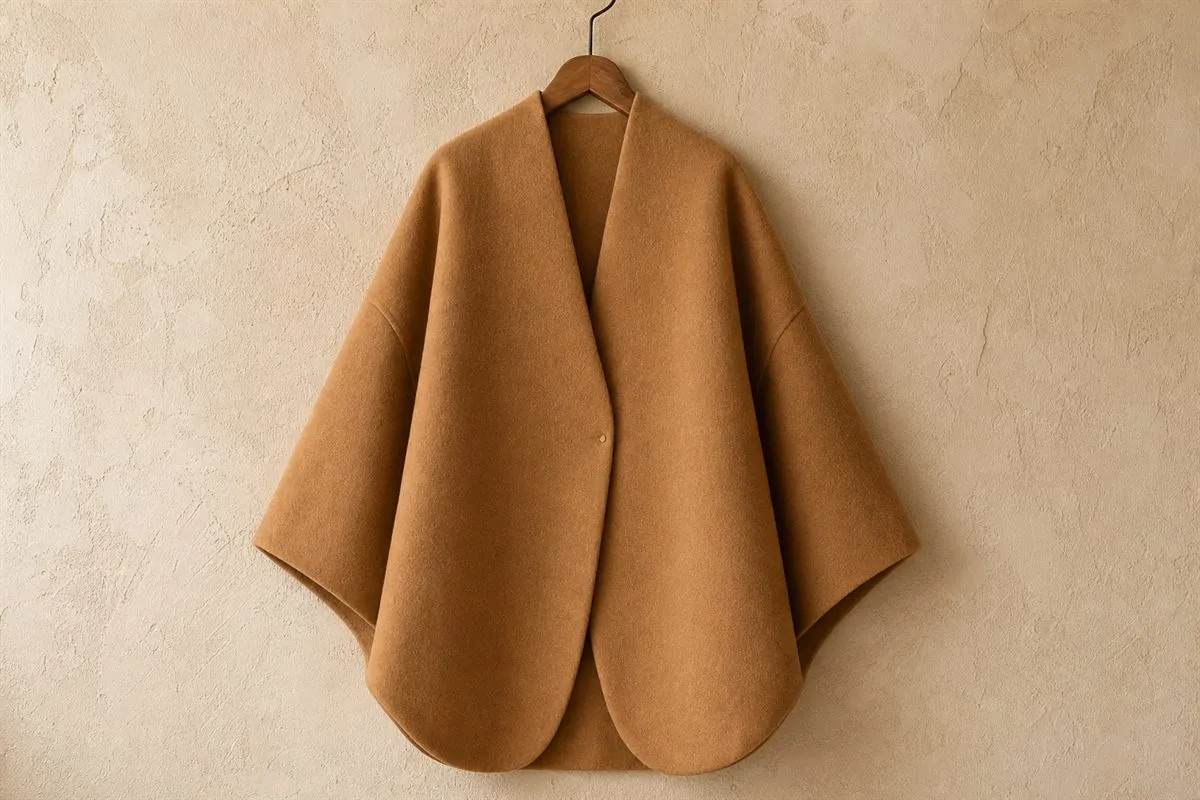 Manteau Cocoon en Cachemire Mélangé Essentiel