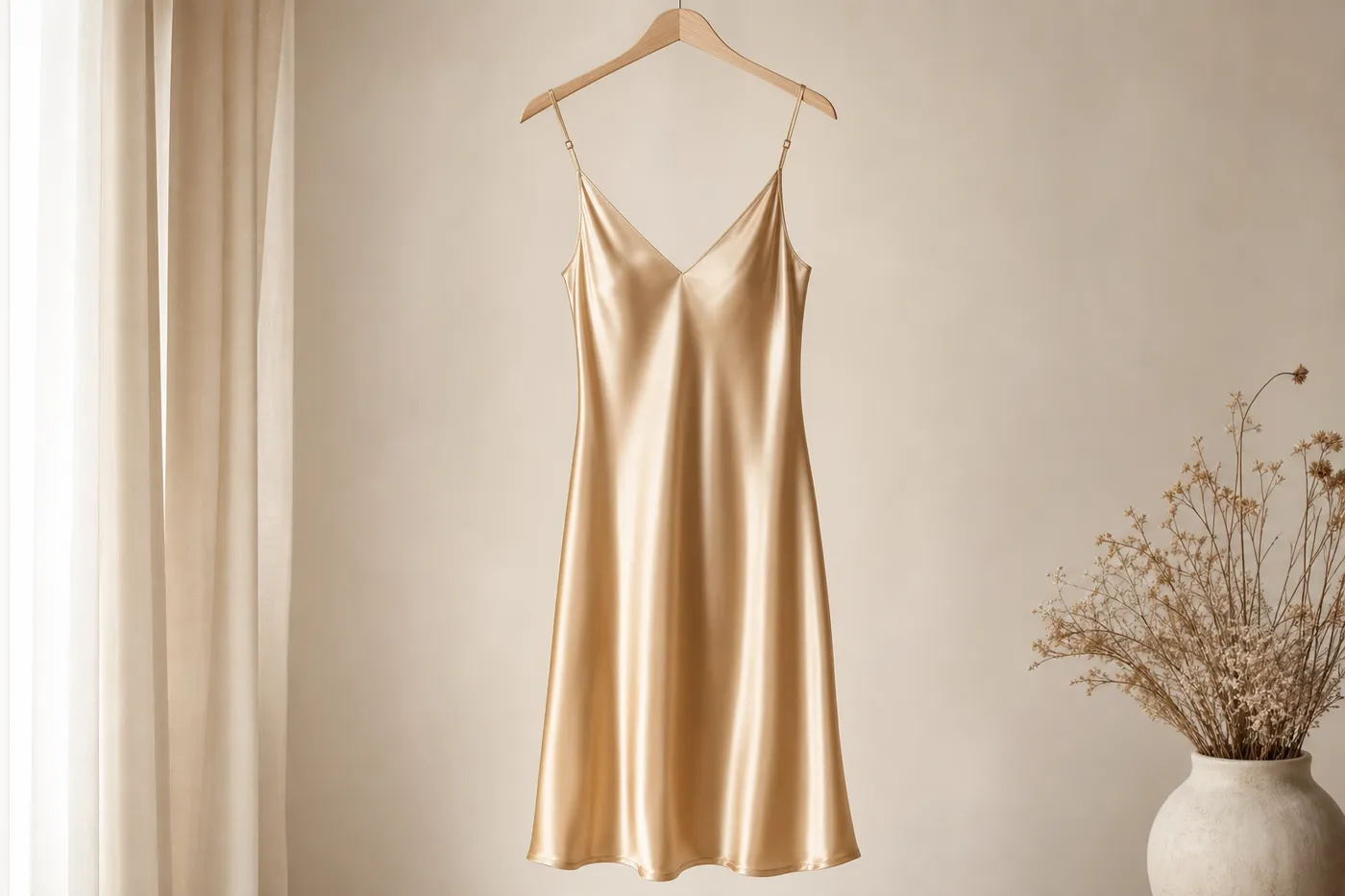 Robe Midi en Satin